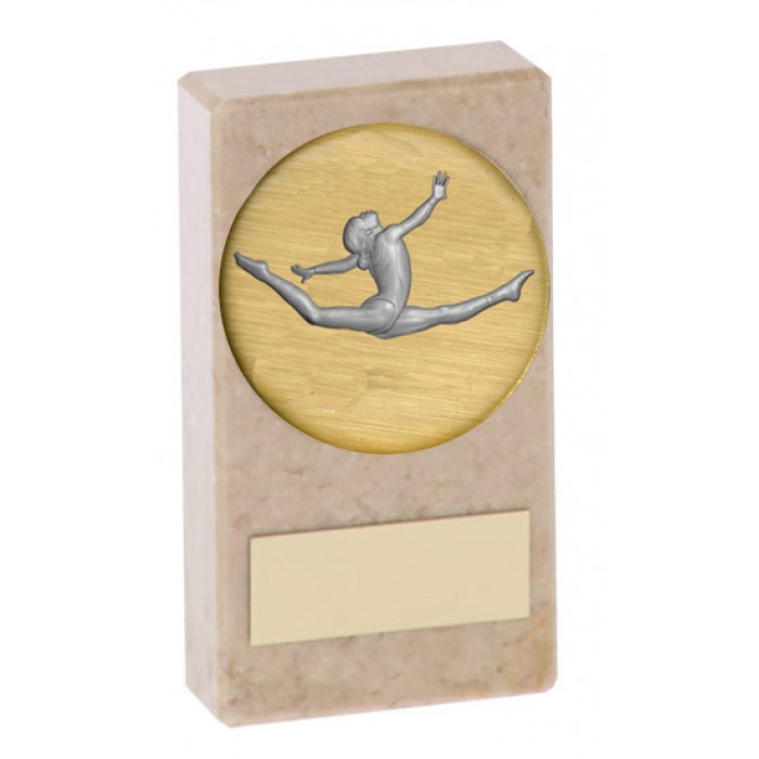 BUDGET MARBLE GYMNASTICS TROPHY  - AVAILABLE IN 2 SIZES - CHOICE CENTRE